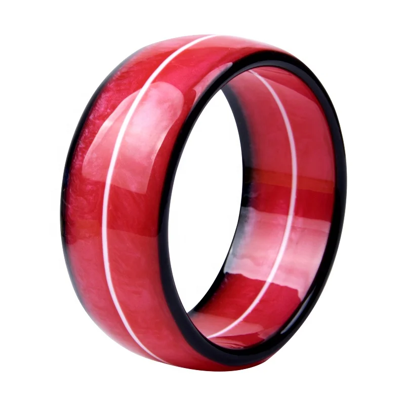 Factory Customized Best Selling Clear Jade ColourResin Bracelet Bangle White Stripe Polygon Resin Bracelet Bangle Jewelry