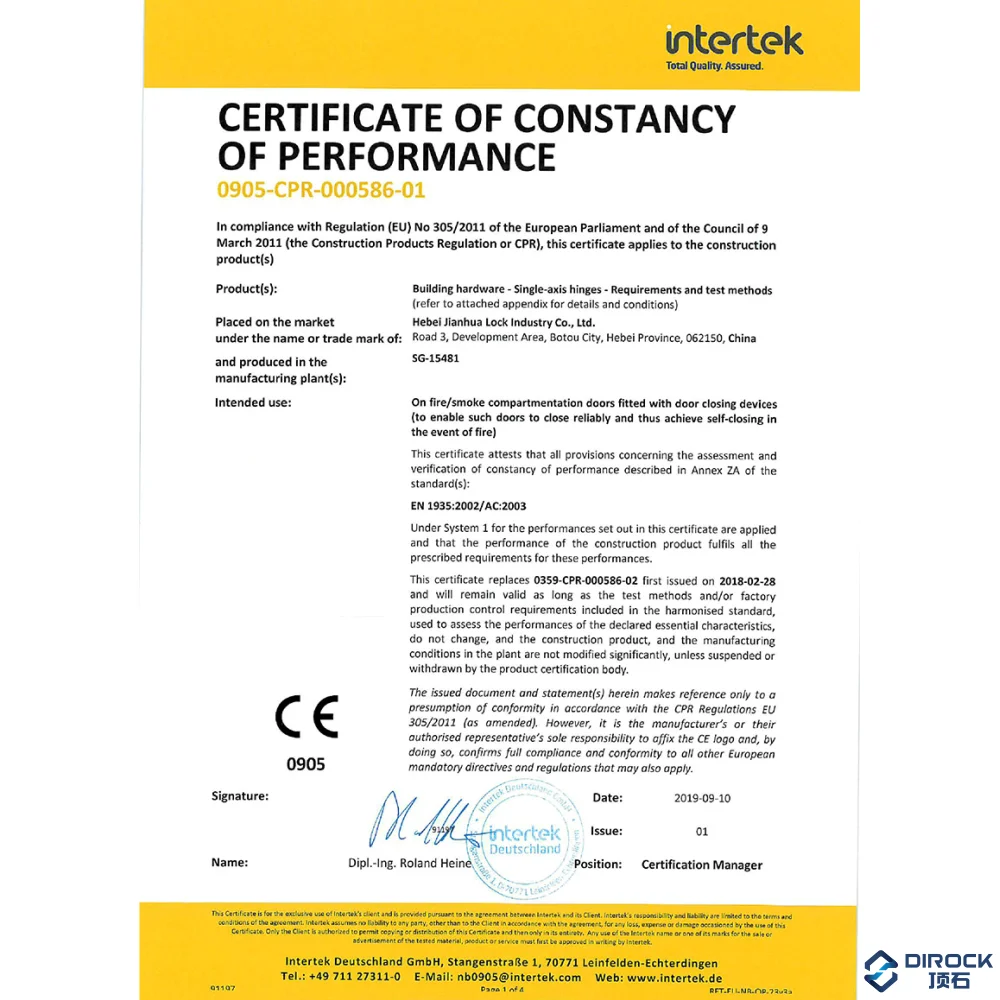 EN 1935 5 inch heavy duty stainless steel door hinges/ball bearing butt fire rated CE hinges for metal and wooden door