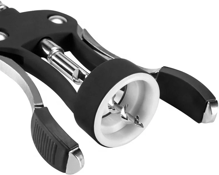 Professional zinc alloy premium wine beer bottle opener zinc alloy wing corkscrew