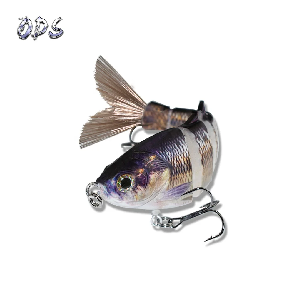 Factory direct artificial bait hard plastic ABS multi jointed swimbait for bass pike trout bulk fishing lures wholesale