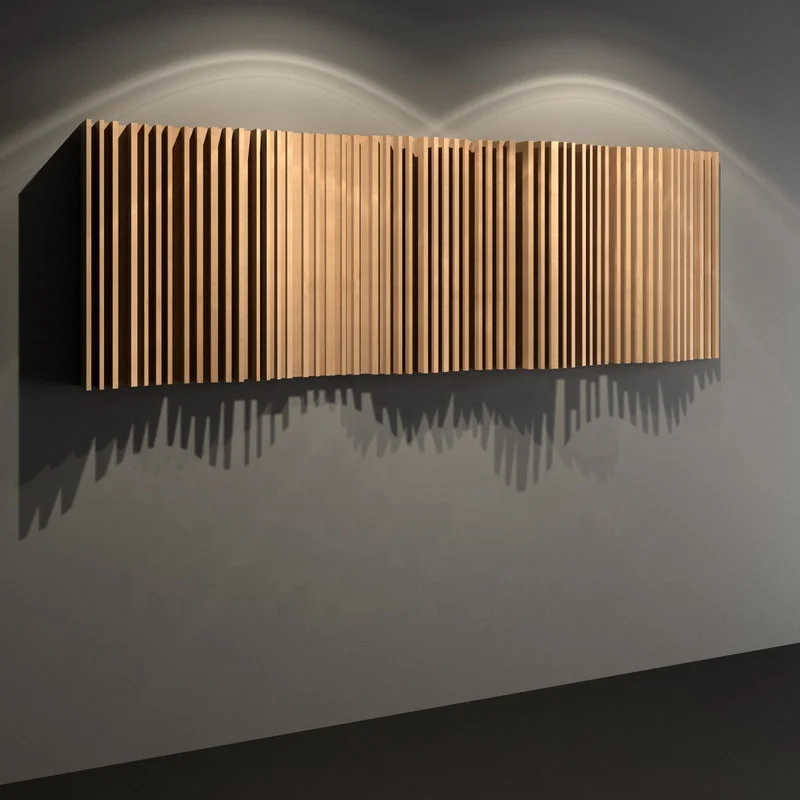 3d texture wave panel for hotel wall decoration