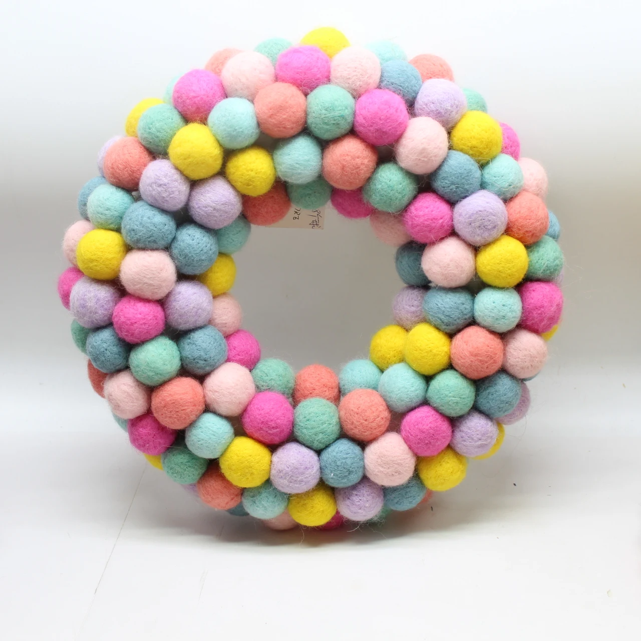 crochet christmas ornament felt wool ball garland for wholesales