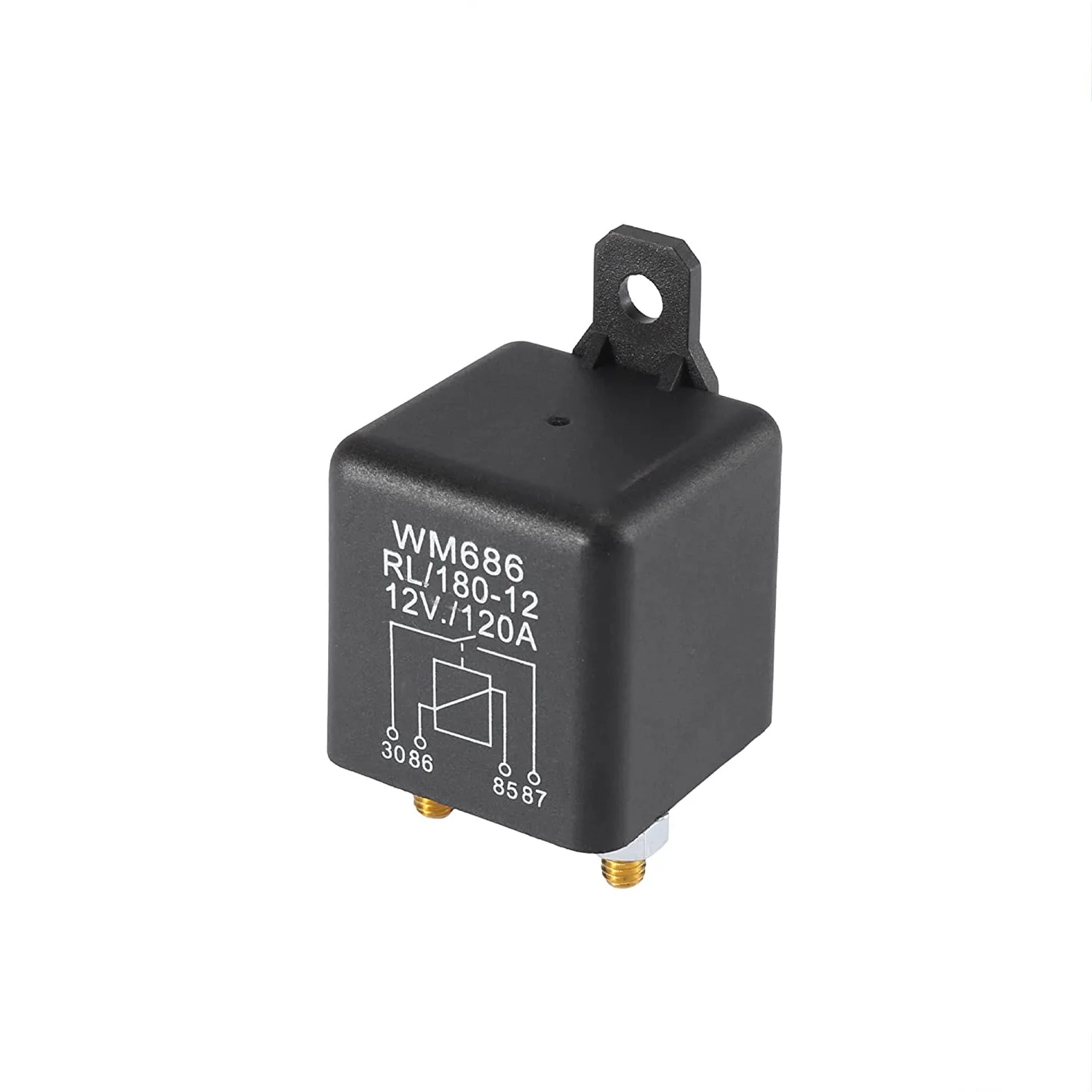 Wm686 Power Automotive Heavy Current Start Relay Car Relay 12V 100A 120A 200A 4 Pin Normally Open Heavy Duty Car Start Relay