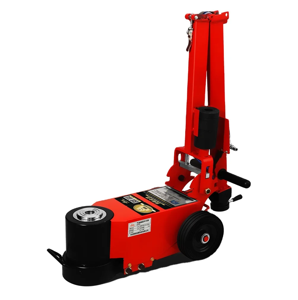 Lift Vehicle Tools Heavy Duty 100 Ton Pneumatic Hydraulic Trolley Floor Jack For Truck Bus Repairing