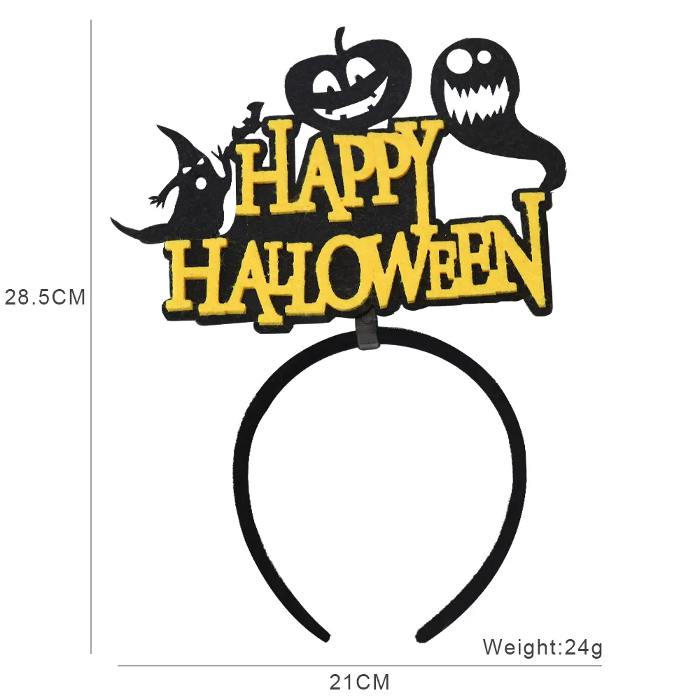 2022 New Halloween Headband Felt Head Buckle Halloween Decoration Party Supplies