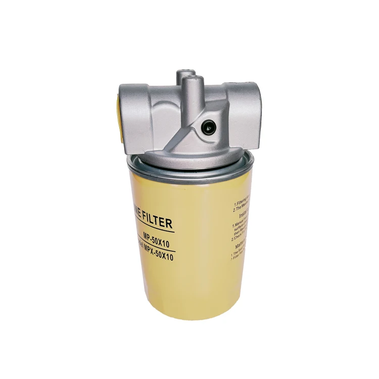 Hydraulic Spin-On Line Filter Mp-50 Suction Return Oil Filter With Aluminium Alloy Filter Head
