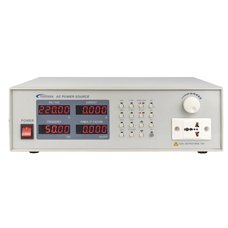 Twintex Bench top Single Phase 500VA Precision Laboratory Programmable 300V AC Power Supply Source
