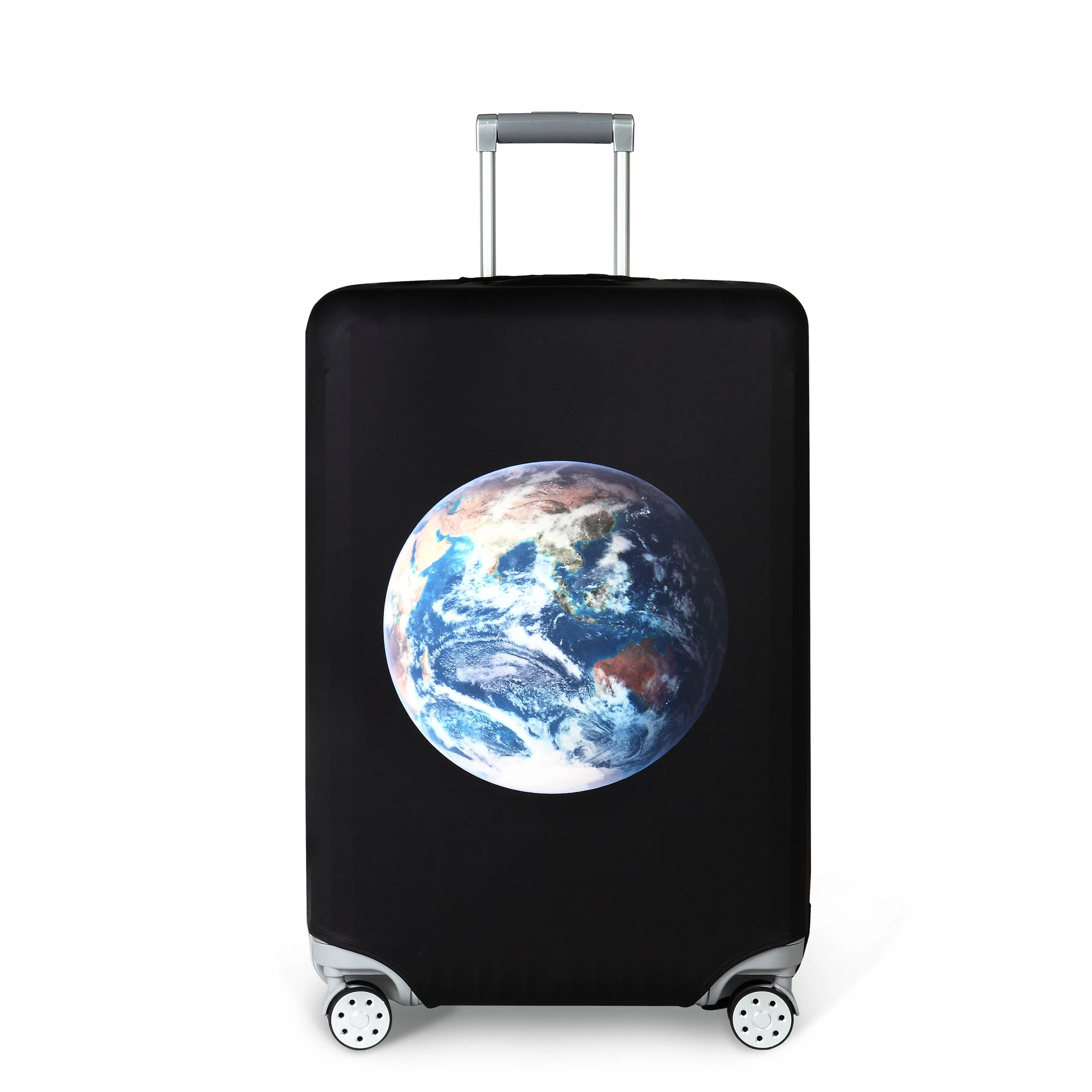 Travel Accessories Suitcase Cover Elastic Fabric Luggage Colorful Puakenikeni Lei Print Protective Cover Trolley Case Dust Cover