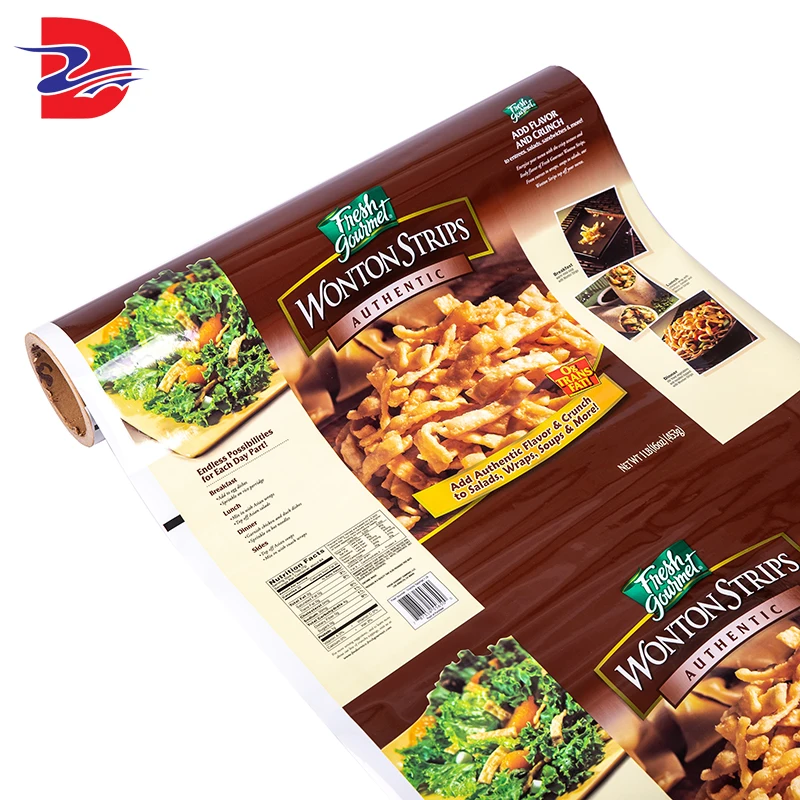 Пищевой класс прозрачная холодное ламинирование теплоотводящая Комплексная пластиковая упаковочная рулонная пленка