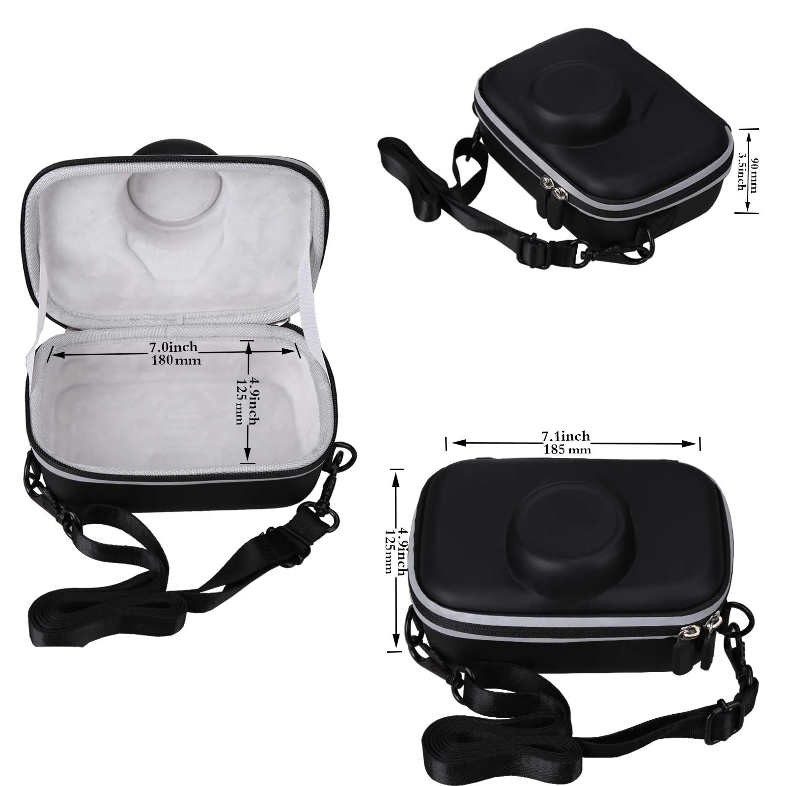Brilliant Custom Outdoor Travel Carrying Digital Camera Eva Case Hard Storage Case for Canon AE-1 35mm Film Camera
