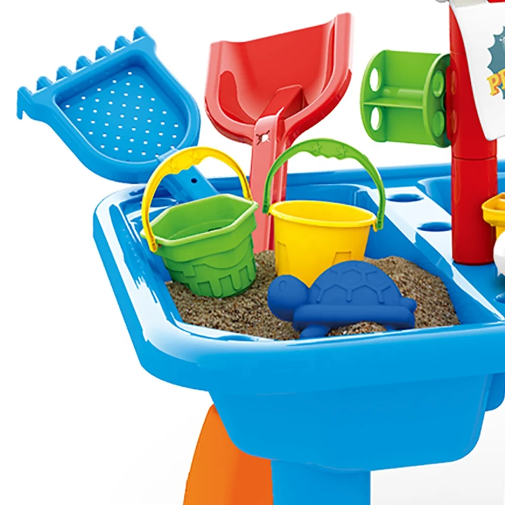 
Toys Summer Water and Beach Table Set Sand Beach Table Toy 2020 DIY Plastic for Children Funny Toy Funny Easy 57*48.5*98 Cm EN71 