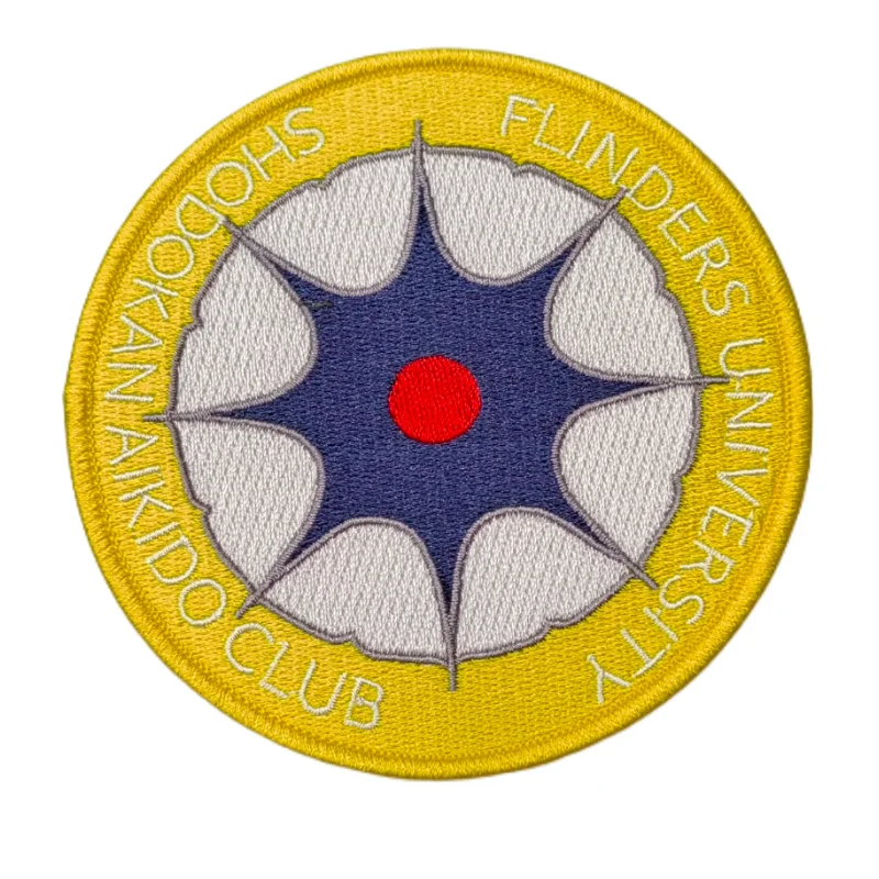 Free Design Clothing Woven Patch New Staff  Security Officer Armband Embroidery Badges With Merrow Border