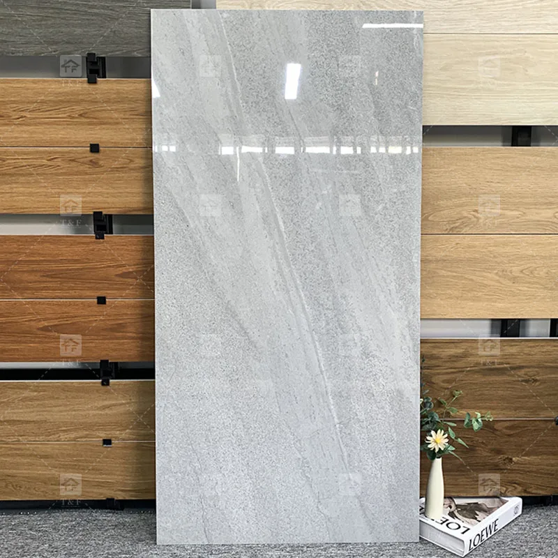 600x1200 Luxury Marble Look Glossy Porcelain Floor Tile for House Use or Hotel