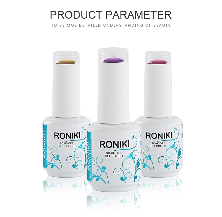 RONIKI Factory Private Label OEM soak off uv nude color gel nail polish for nail art