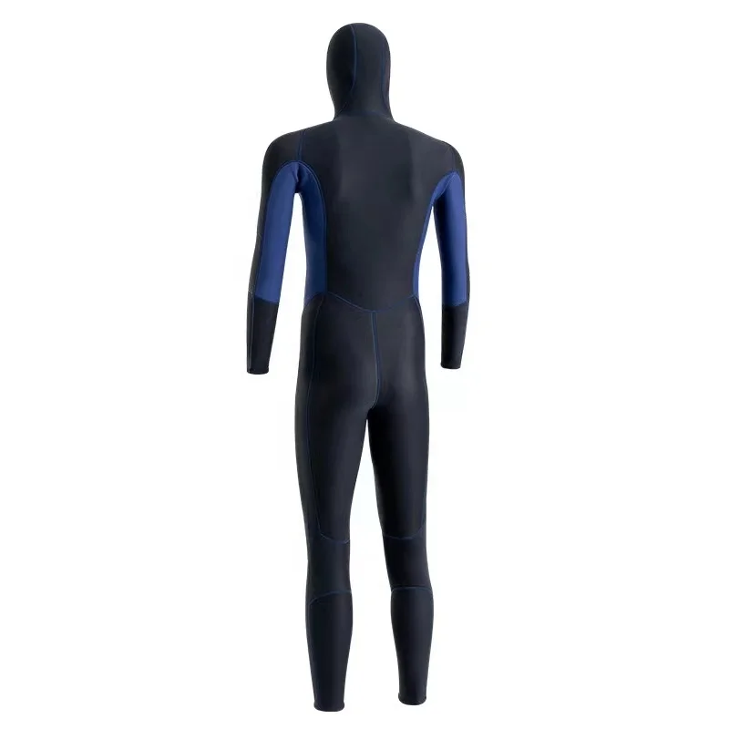 Wetsuits Men 5/4 Wetsuit 2 piece Half Body with Hood Spearfishing Diving Suit Neoprene Diving Surfing Wetsuits