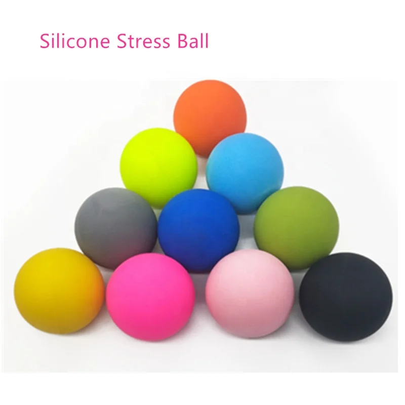 silicone round balls custom logo silk printing Silicone engrave message lacrosse balls