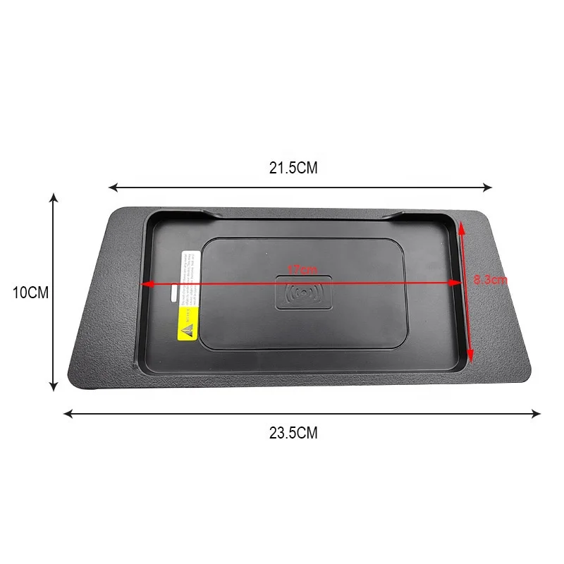Car Qi Wireless Charger For Toyota Hilux 2018-2023 Accessories 15w Fast Phone Charging Plate interior Modification Product
