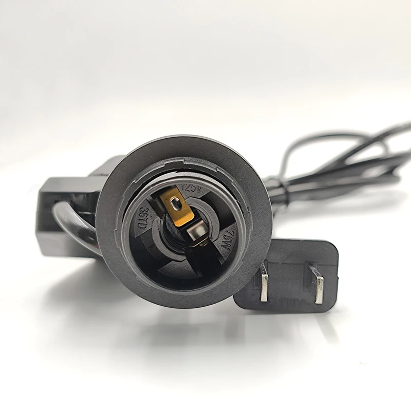 Hagood E14 1.8m 301 Dimmer Full Tooth Lamp EU US Plug Head For Power Cord Cable Electric Power Switch Cord Himalayan Lamp Holder