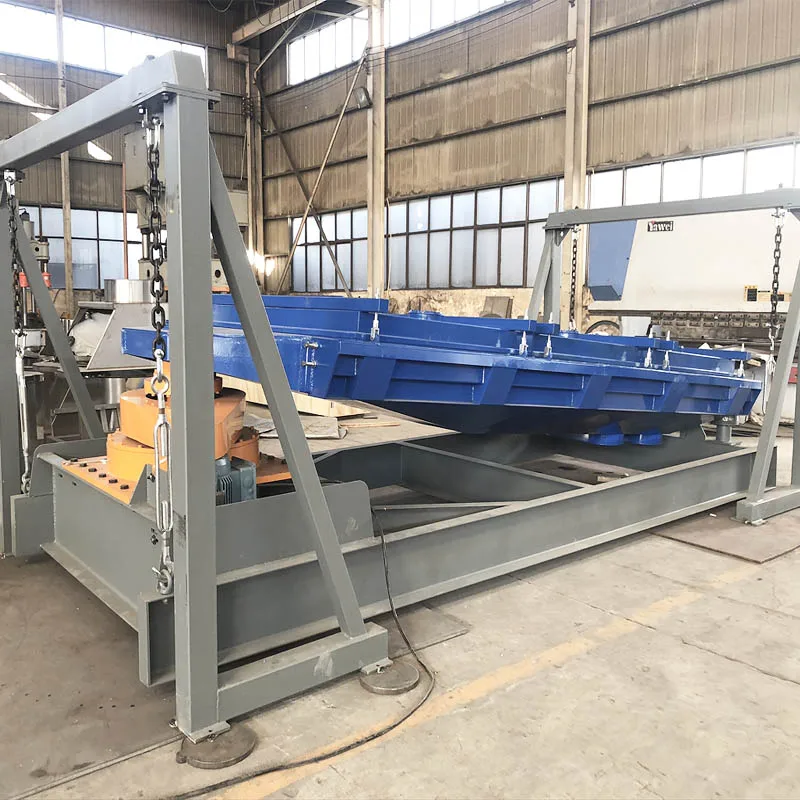 Большая электрическая скрининговая машина для шахтного песка прямоугольная вращающаяся вибрационная сетка стальная конструкция строительства