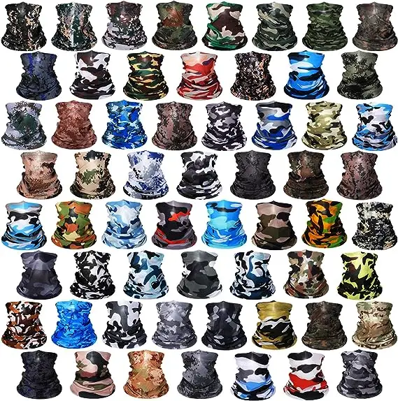 LEO  all seasons face cover polyester neck gaiter face mask fabric seamless tube bandana