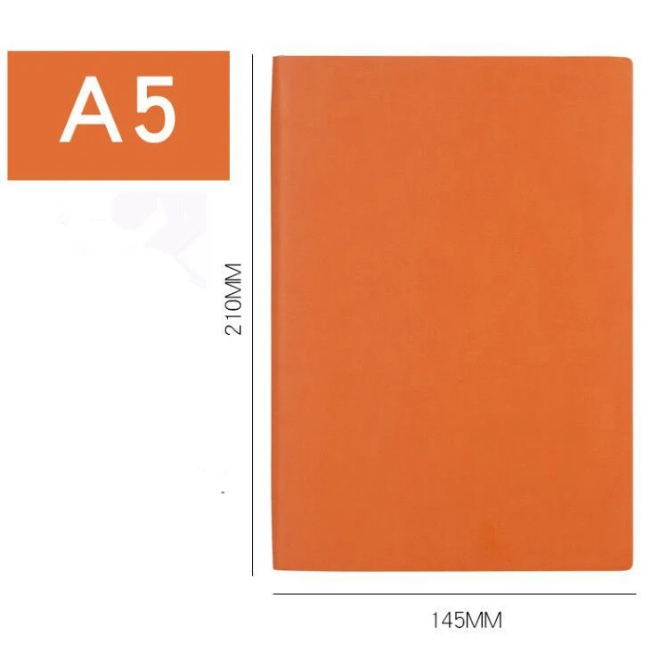 Manufacturer custom size PU leather cover notebook custom logo business A5 notepad book