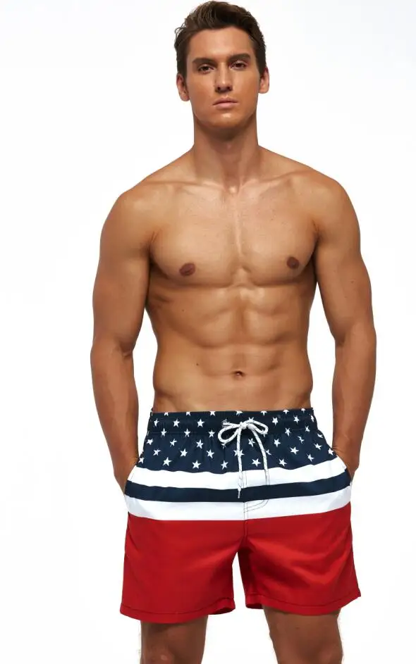 BSCI Factory  Man Swim Wear Beach Board Shorts Swimming Trunk Quick Dry Men Swimwear