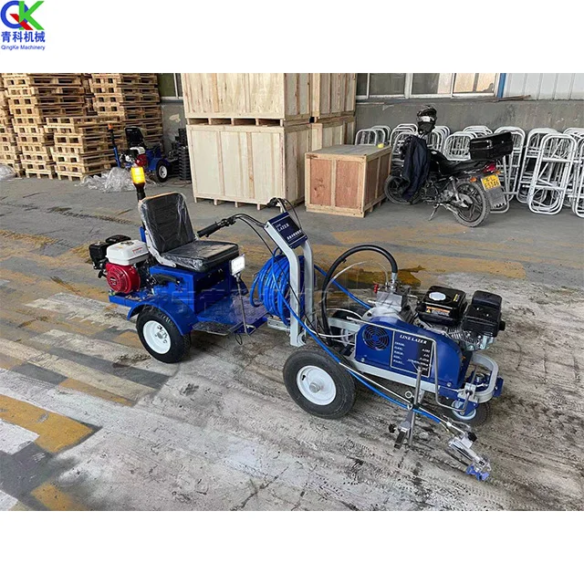 High quality Automatic Airless Line Striper  cold liquid spray painting road marking machine for price