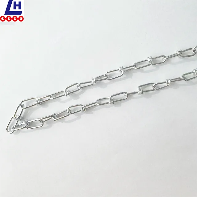 2.0mm DIN5686 Electro Galvanized Weldless  Chain Knotted Chain For Pet/Hang/Lifting