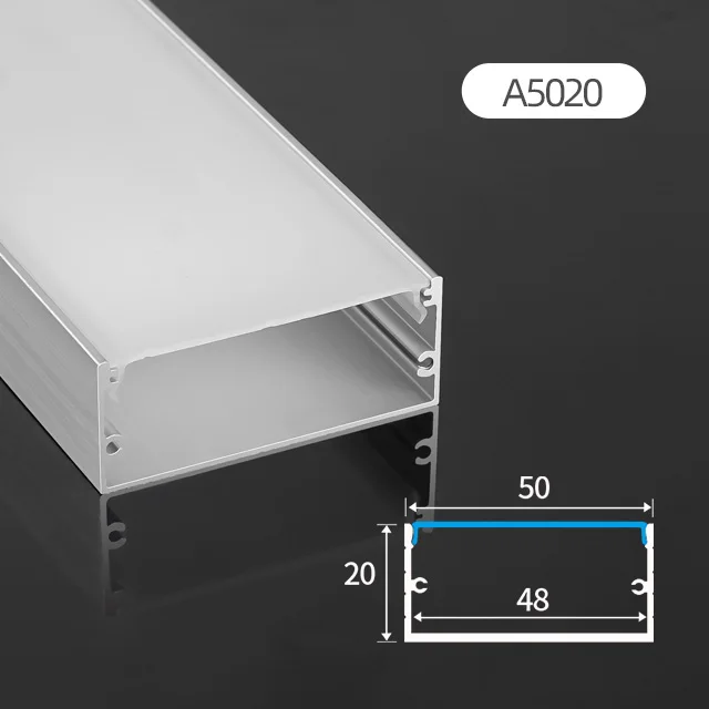 A5020 Пользовательские Различные размеры светодиодный алюминиевый профиль Угловой канал полосы света