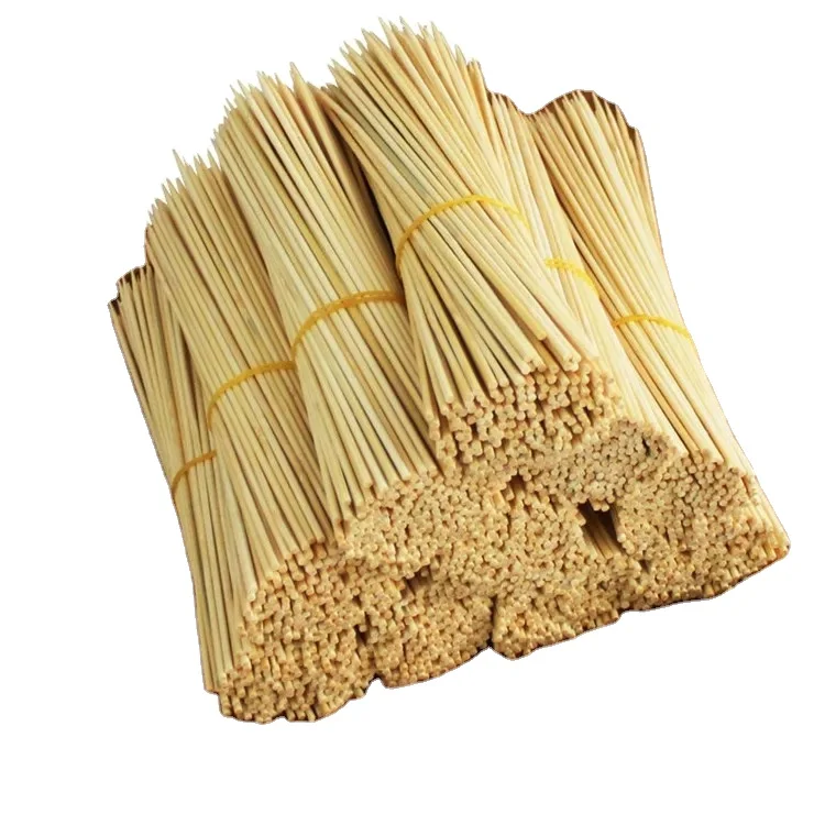 Стандартные экспортные бамбуковые шпажки размер на заказ круглые одноразовые палочки для барбекю