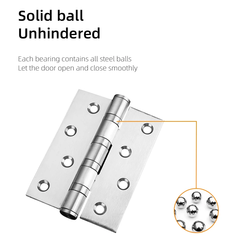 Popular 4 Inch stainless steel Door Hinge Flat Head Furniture Hinge