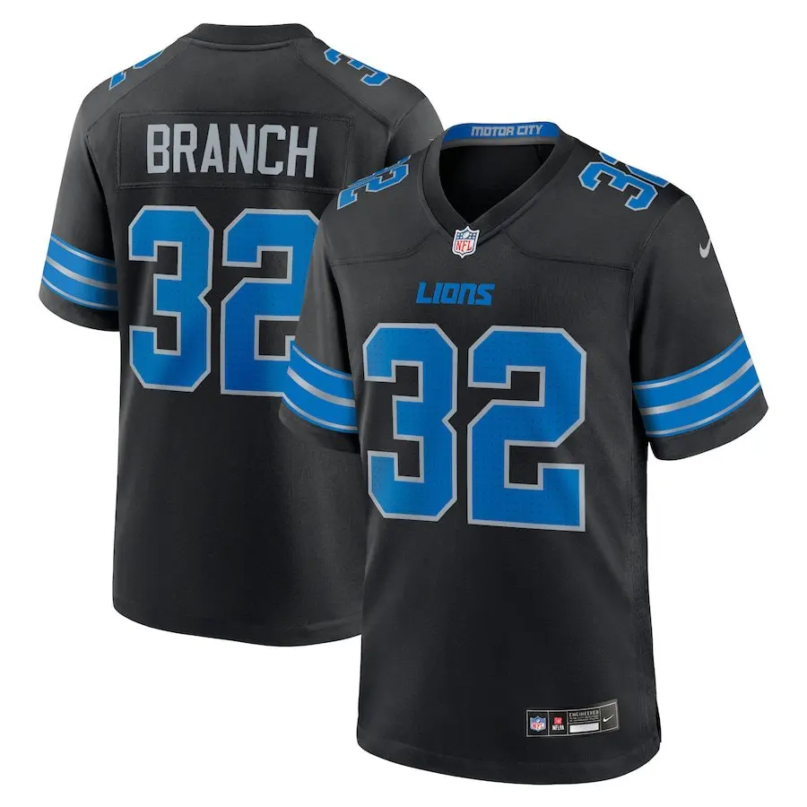Samra Porter Detroit Lions Jersey 2024 New Season Design High Quality American Football Shirt Adults Plus Size Breathable Plain