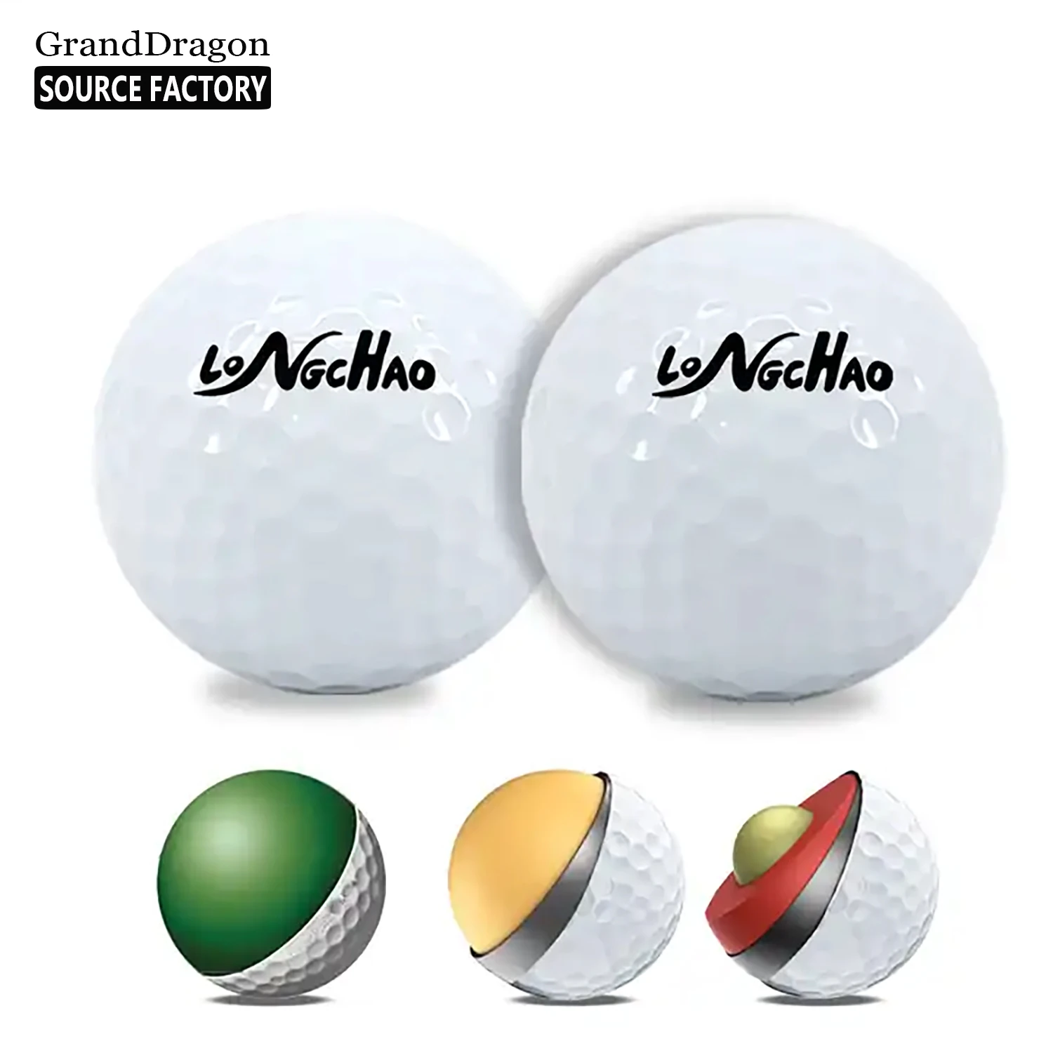 Wholesale Golf Balls Promotion Printing White Custom Tournament Golf Balls