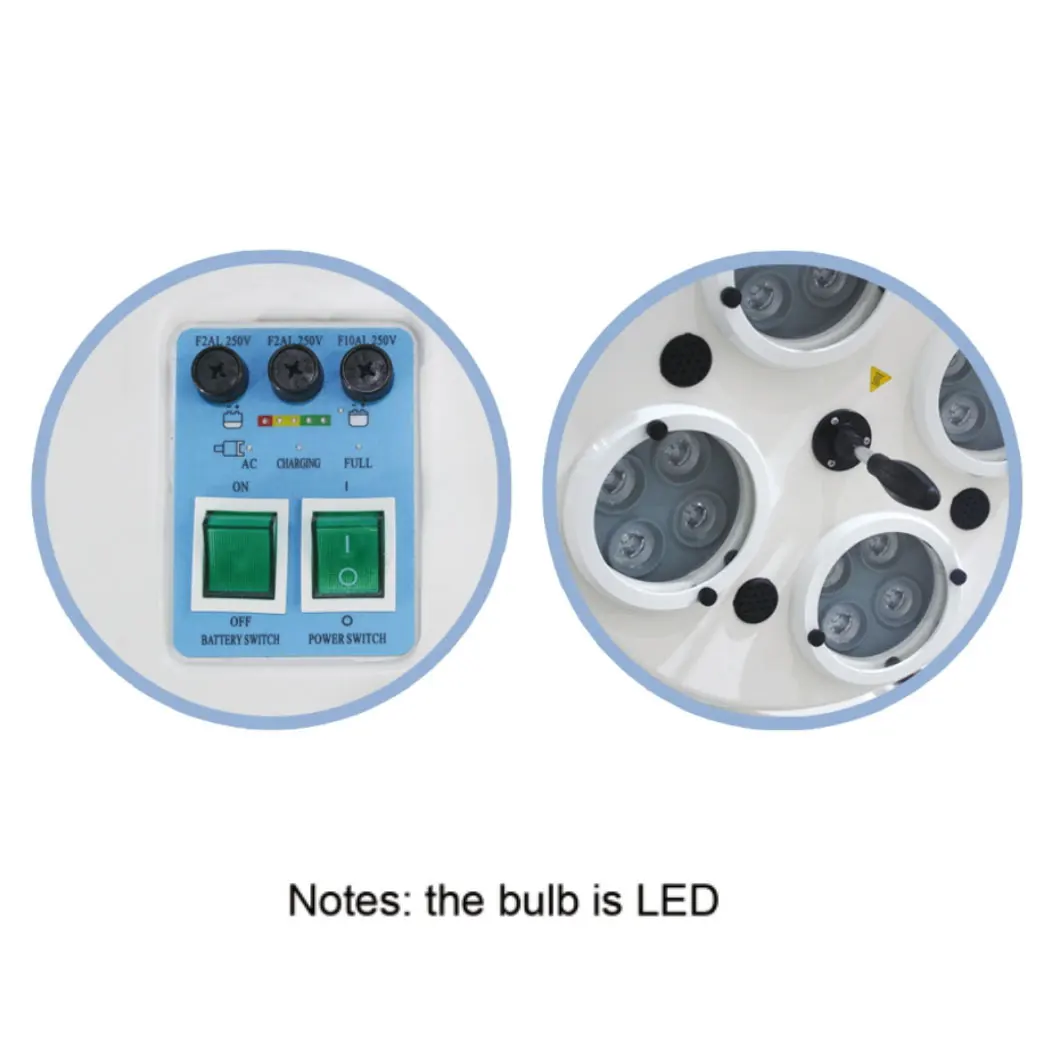 Оборудование для больниц 100 Вт вертикальная 4-отражающая Светодиодная лампа затенения