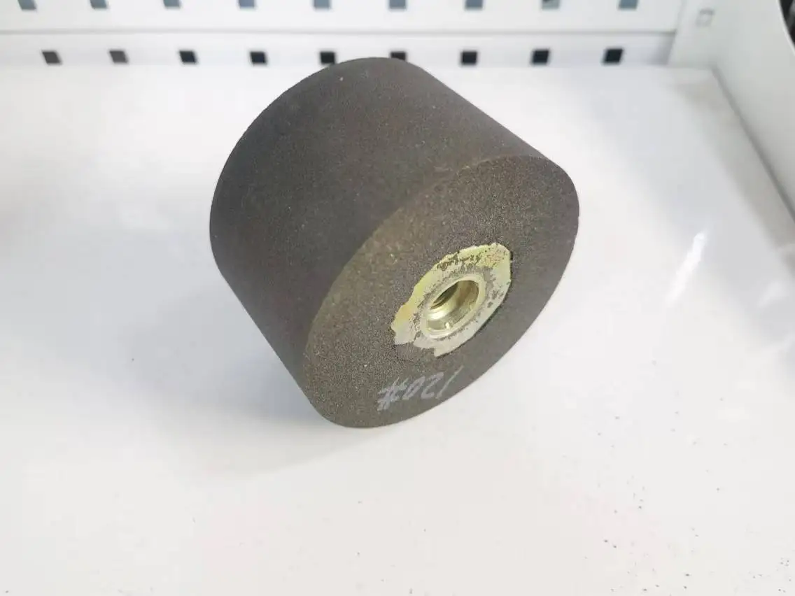 Pexmientas 5/8-11 Thread 4 inch 120 Grit Abrasive Resin Cup Shaped Silicon Carbide Stone Grinding Wheel