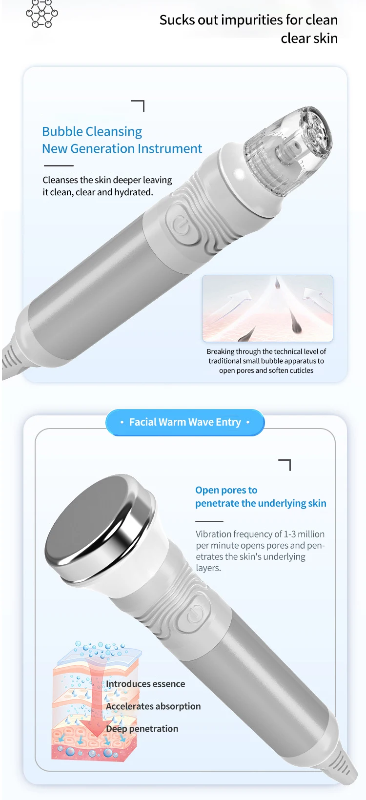 2024 Professional 17in1 Hydration Exfoliate Firming Small Bubble Deep Cleaning Skin New Design Oxygen Facial Machine