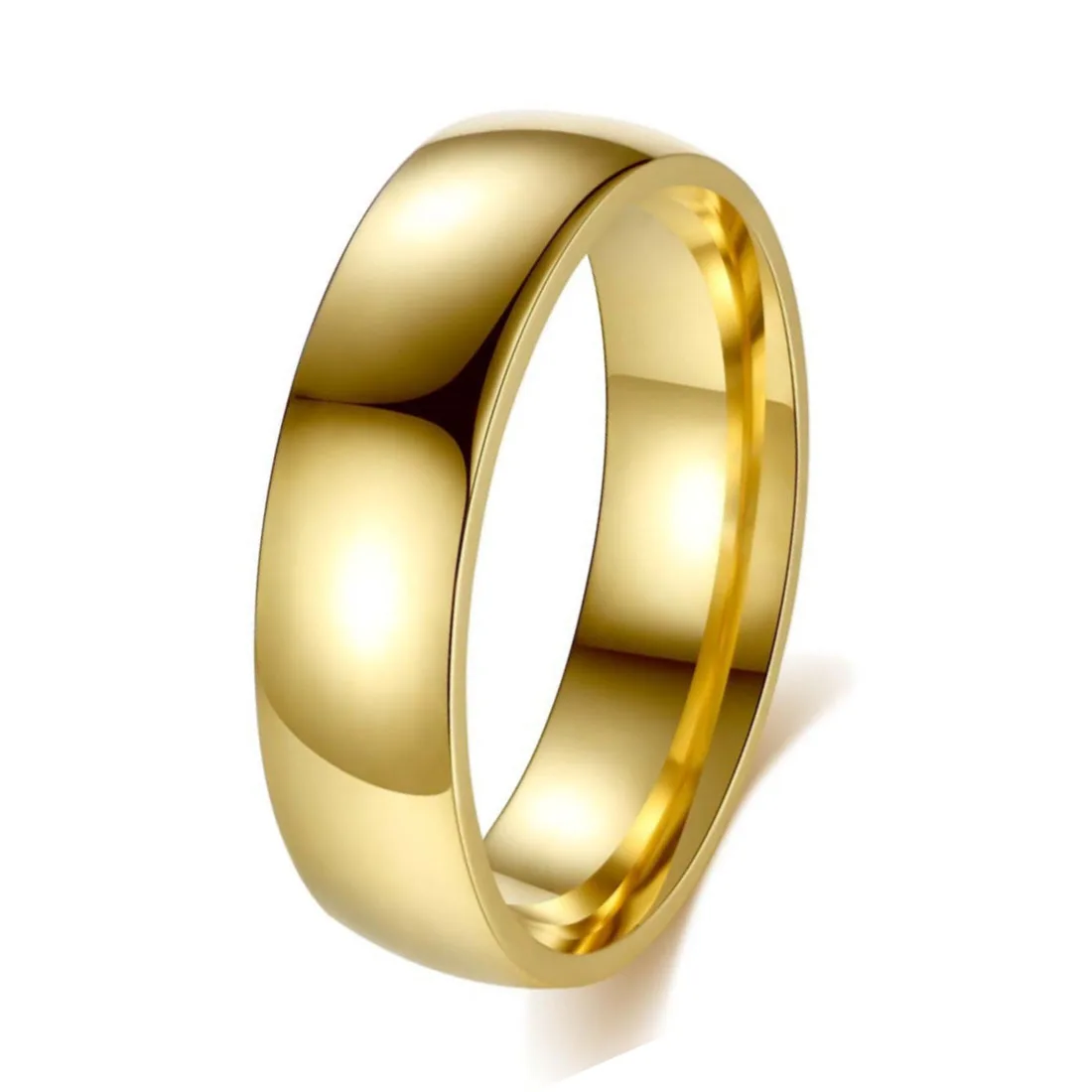 ring Gold Color Tungsten Carbide Wedding Alliance Jewelry women ring