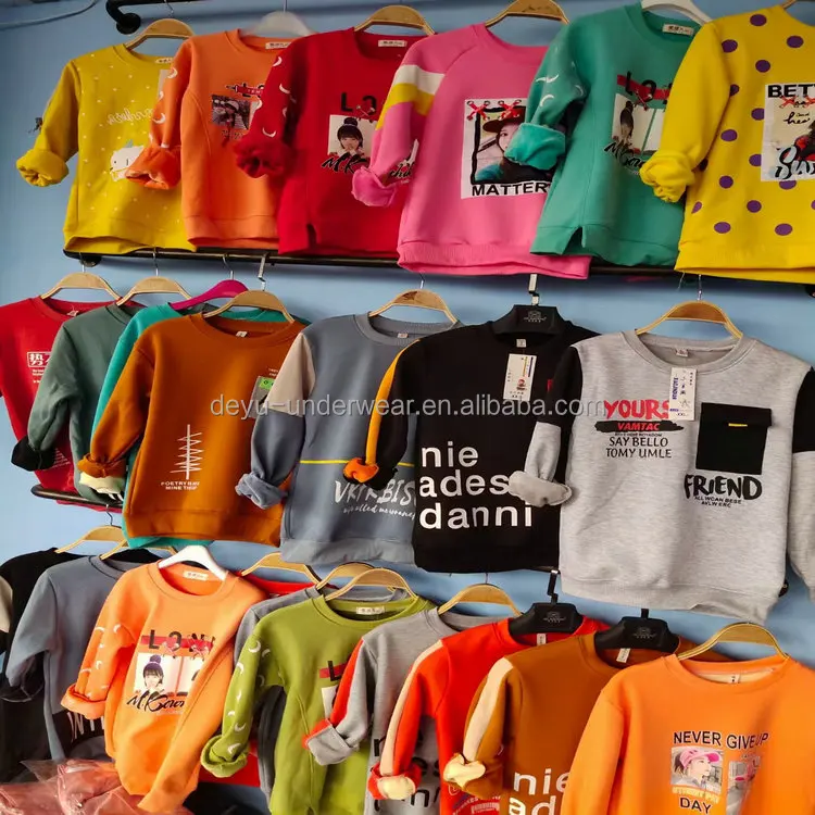 2.45 Dollar Model FYK008 Ages 2-7 Years Winter Boys And Girls Kids oversized hoodie with fur material