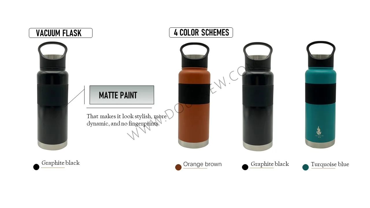 25oz Travel Stainless Steel Vacuum Flasks Thermo Cup Water Bottler Thermocup Water Thermos With Carry Handle