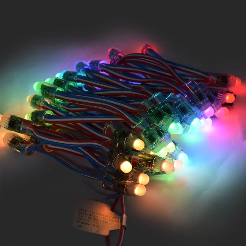 Умная гирлянда с Wi-Fi Tuya RGB регулируемой яркостью меняющая цвет Рождественское