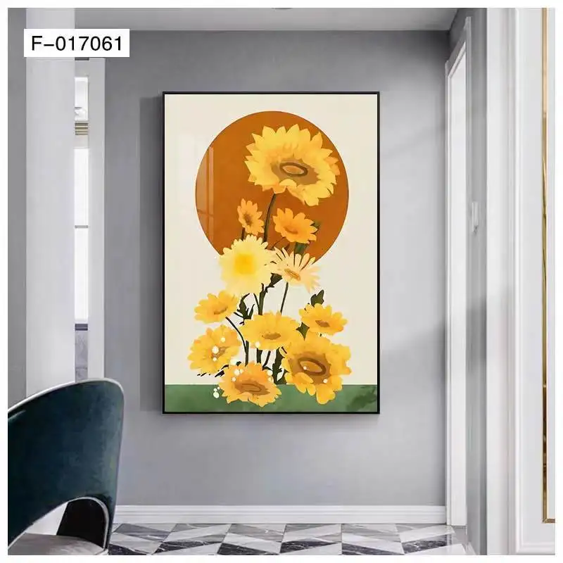 Modern landscape paintings wall pictures with frame