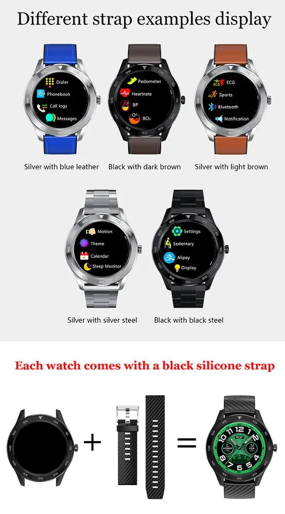 Free shipping DT98 waterproof IP68 with blood pressure oxygen heart rate fitness tracker alipay sport smartwatch
