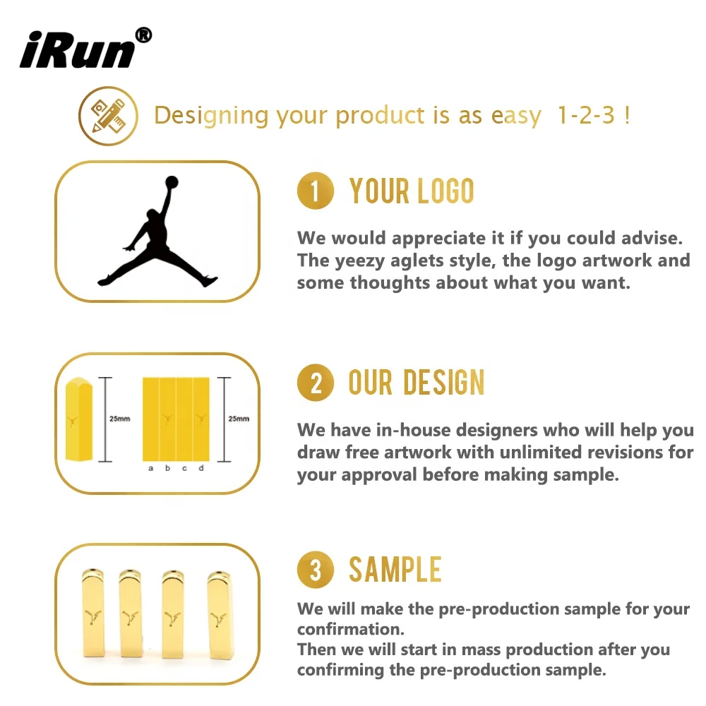  IRun (свободная отвертка) никель-черный металлический винт Aglets w/маленький на внутренней металлической застежке Замена для обувного