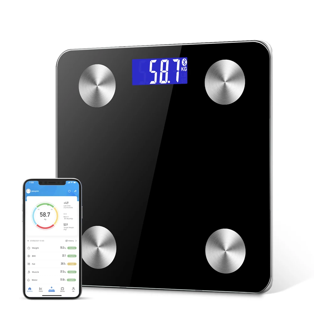 new digital bluetooth human personal bmi body fat scale weight analysis fitness gym household smart scales with app