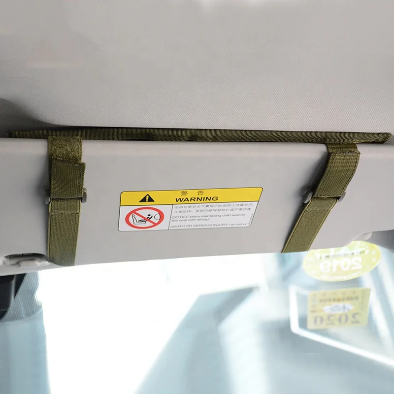 Multifunctional Waterproof Wear Resistant Purse Id Badge Pouch Suspension Car Visor Organizer Bag With Molle Hanging System