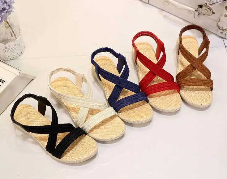 Женские нескользящие шлепанцы высокого качества, женские сандалии на плоской подошве