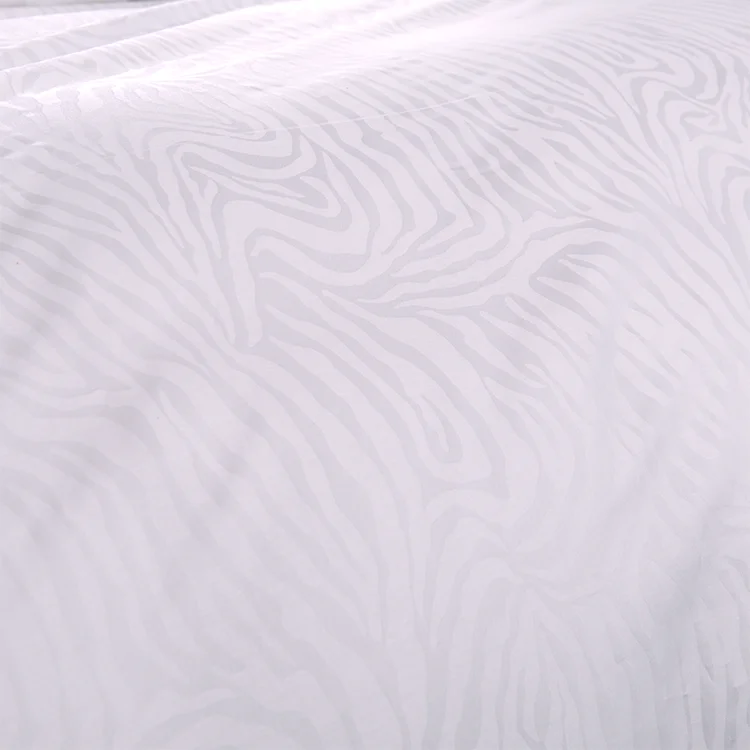 Super Soft Natural Comfort Modern 100% Printed Cotton  Hotel White  Bed Linen Bedding Sets Luxury Hotel