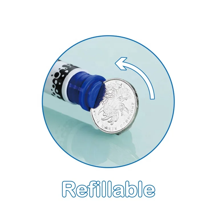 4 Pcs Refillable Waterproof Permanent Marker With PVC Wallet