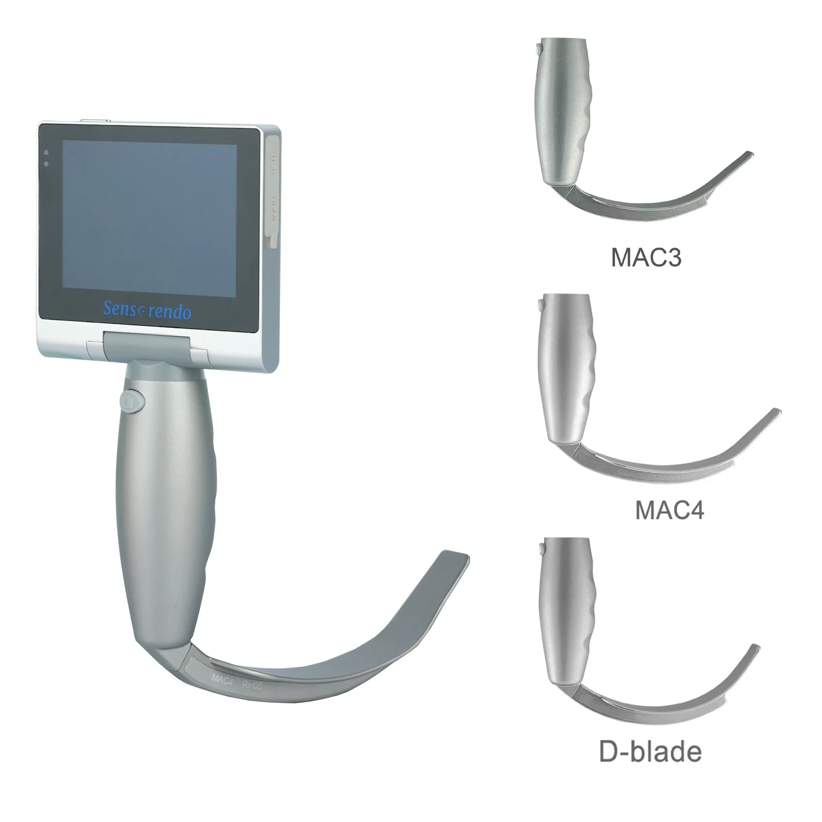 Sensorendo Video Laryngoscope with 3 Reusable Blade (MAC3/MAC4/D-Blade) ISO13485 CE