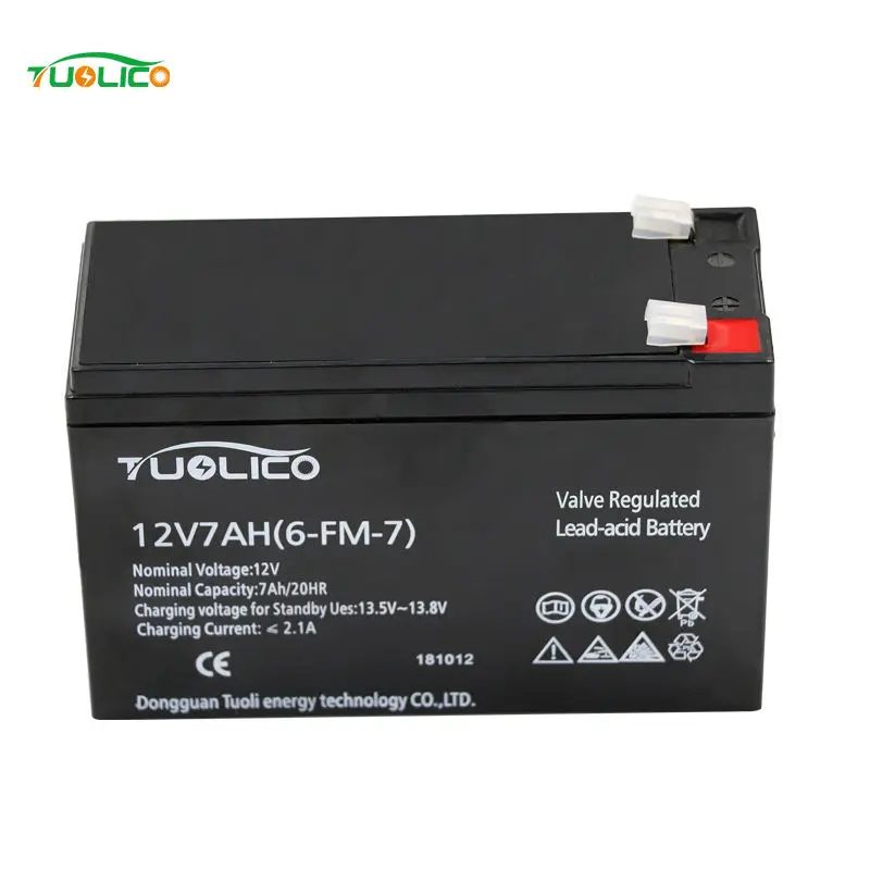 12 Volt 12V 7Ah 7 amp deep cycle SMF Rechargeable AGM sealed lead acid VRLA battery for Solar IPS UPS